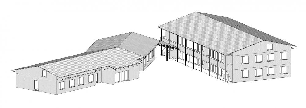 3D tekening van het GES-gebouw