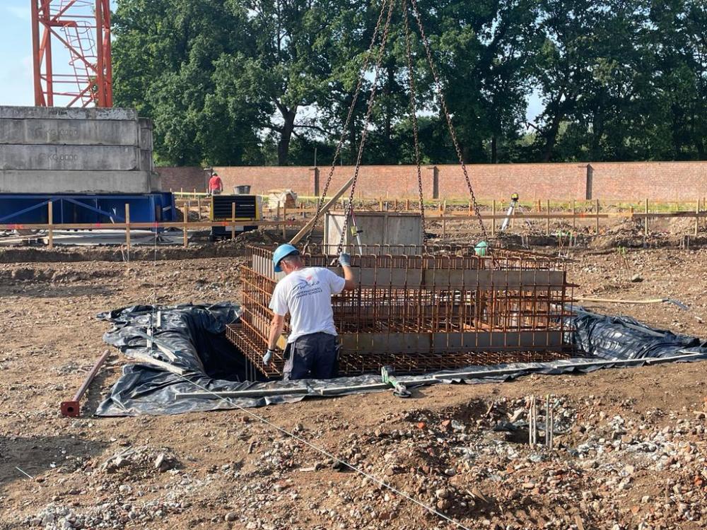 voorbereiding ondergrond GES-gebouw