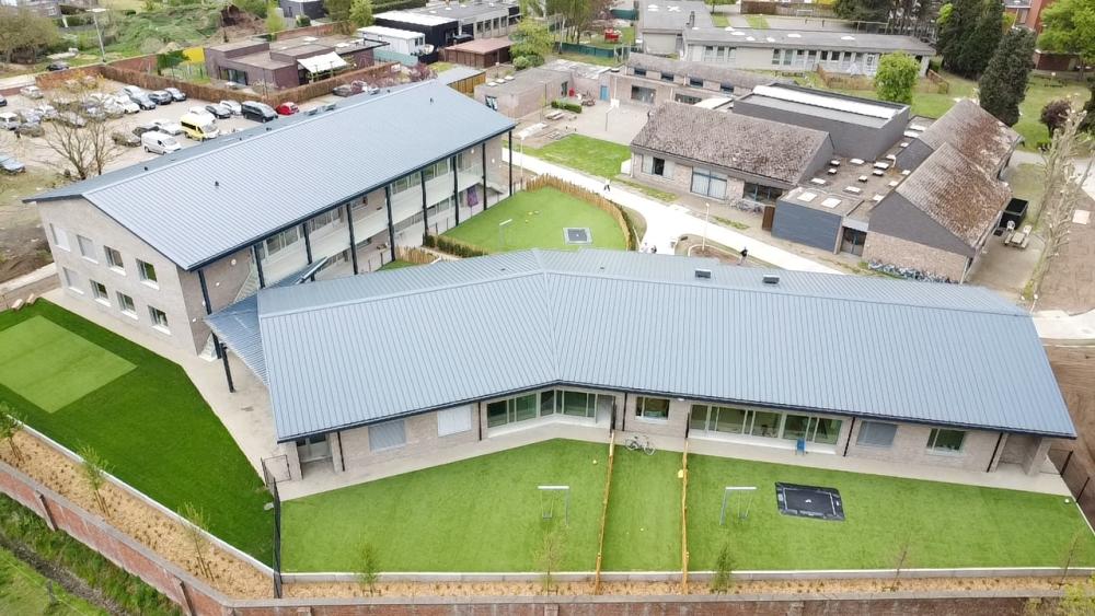 foto van de afgewerkte gebouwen De Wimp en De Laak