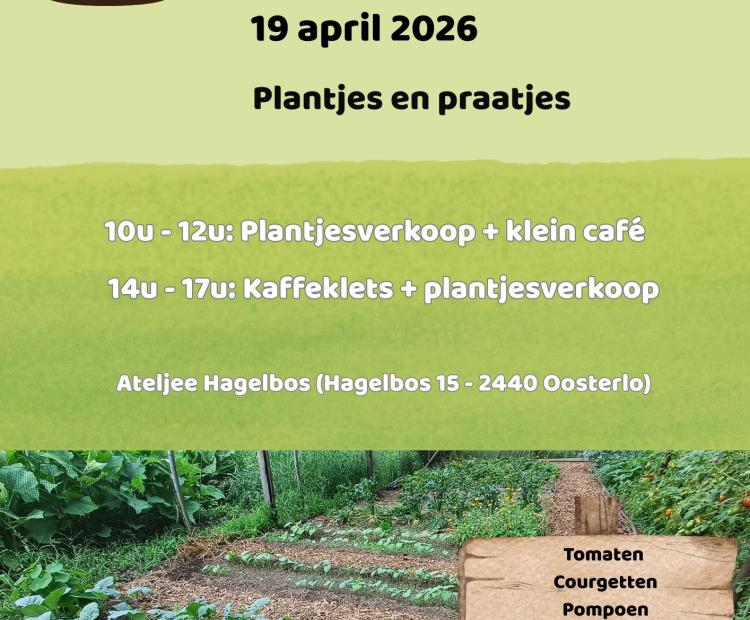 Affiche van de speciale editie van Kaffeklets: Plantjes en praatjes