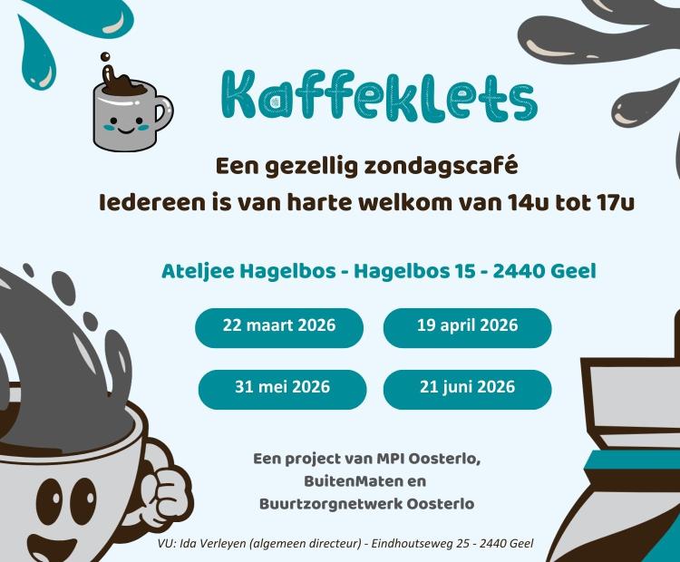 affiche met data van Kaffeklets voorjaar 2026